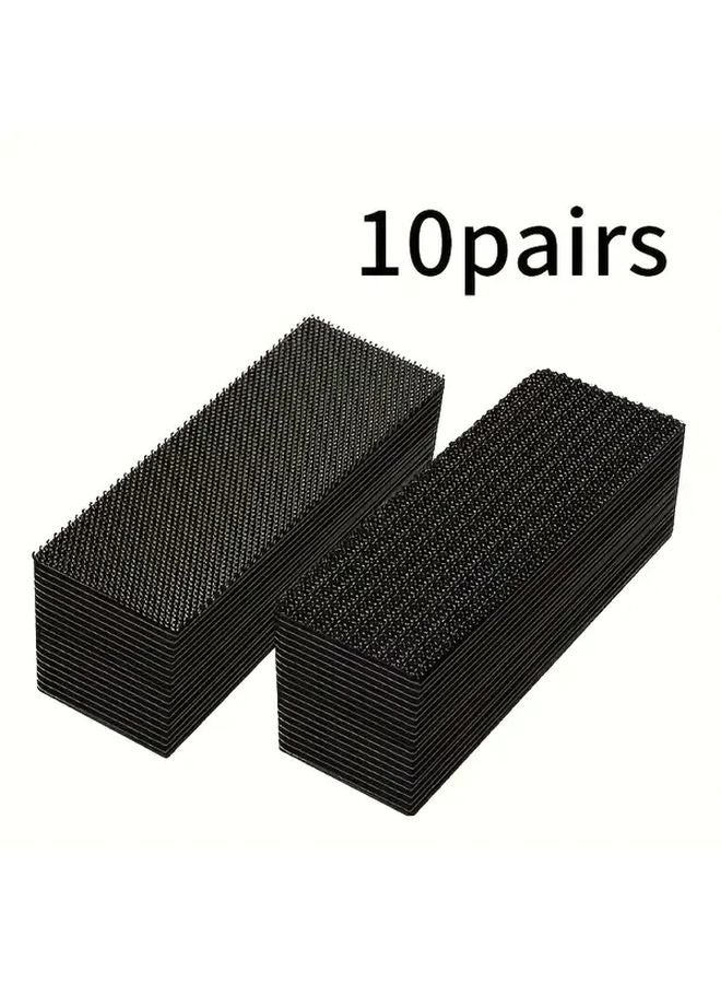 10 أزواج من الشريط اللاصق الثقيل المزدوج الجوانب للسجاد المضاد للانزلاق لسجاد الأرضيات - Image 1