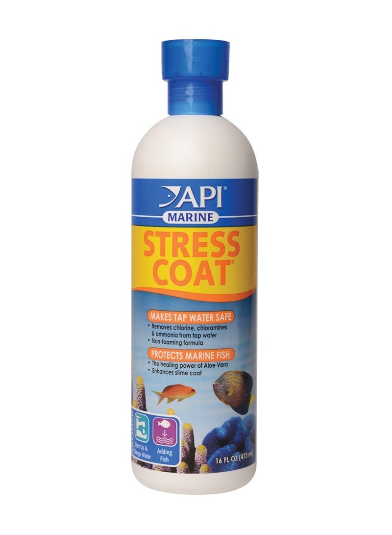 API Marine Stress Coat 16 oz – Saltwater Water Conditioner with Aloe Vera