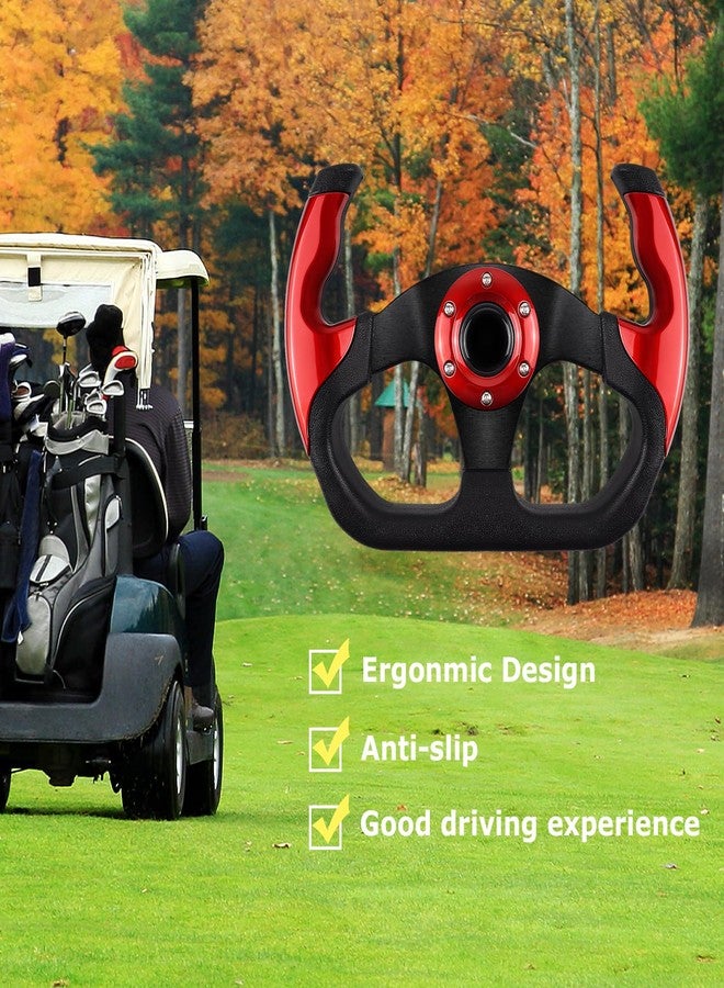 عجلة قيادة عربة غولف من QYMOPAY، عجلة قيادة مانعة للانزلاق، عربة غولف عالمية لعربات Club Car EZGO RXV وTXT، وYamaha، وPrecedent Tempo، وDS - Image 2