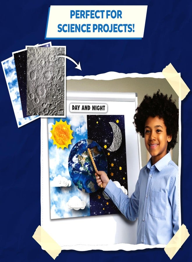 Skillmatics Space Construction Paper for Kids - 60 Double-Sided Printed Sheets (9x12), Textured Craft Paper for Art Projects, STEM Activities, DIY Crafts, Scrapbooking, Classroom & School Supplies - Image 5