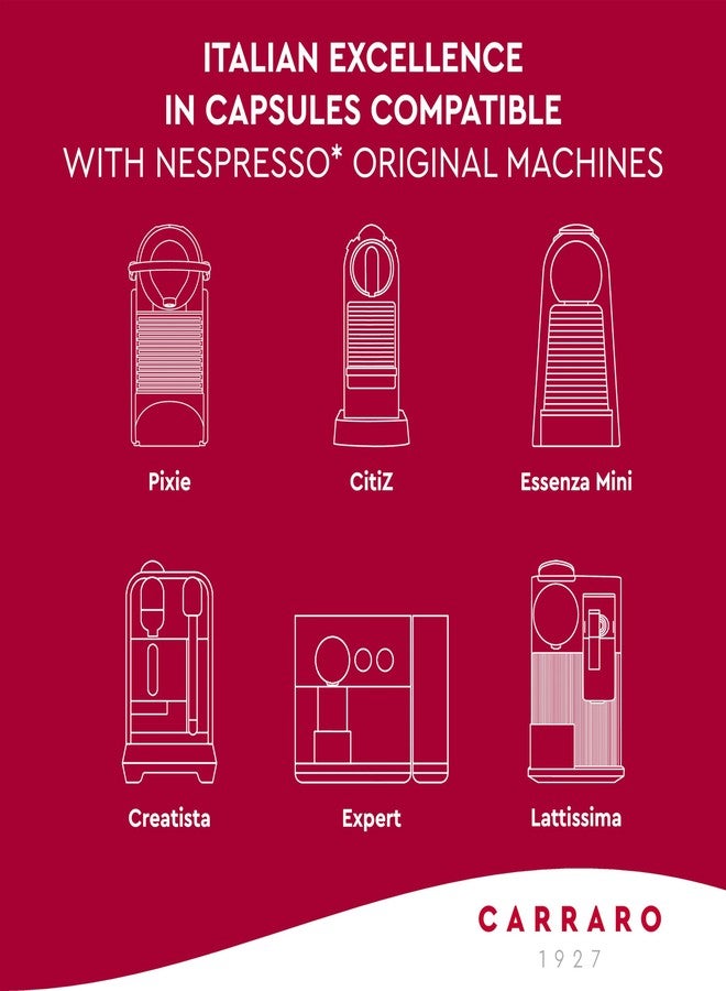 CARRARO 1927 Gran Crema Coffee Capsules - 50 Aluminum Coffee Pods Compatible with Nespresso Original line, Medium Roast - Intensity 9/14, Made in Italy - Image 3