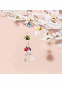 KASTWAVE Crystal Flower Beads, 100pcs 14mm ertical Hole Multicolor Glass Beads for Jewelry Making Chandelier Parts, Earring, Bracelets, Necklaces, Jewelry Making  - Image 3