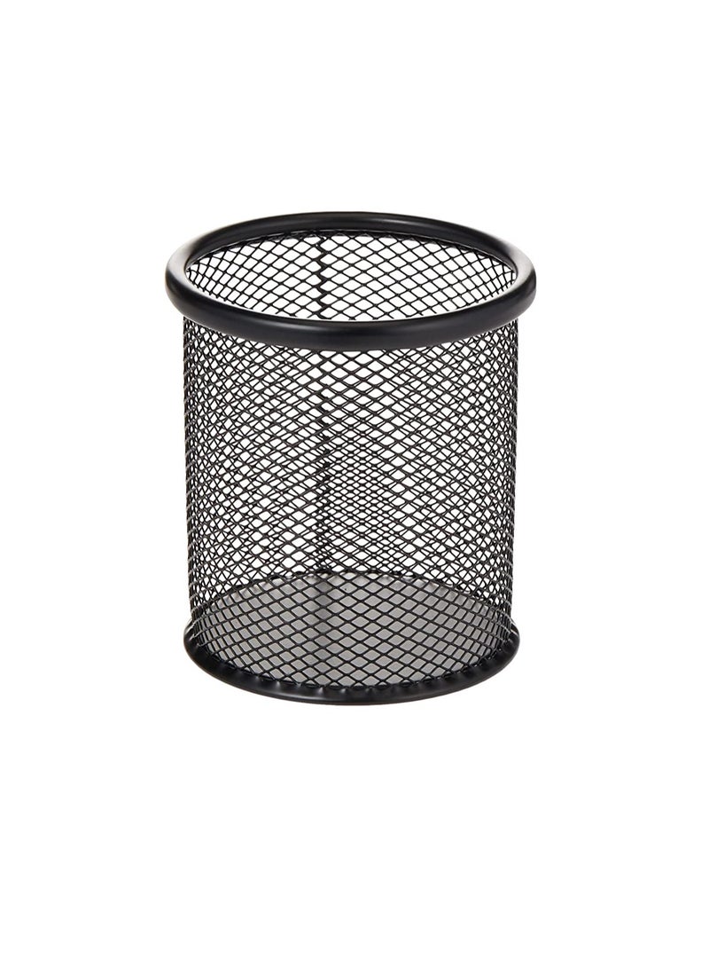 Maxi Mesh Pen And Pencil Holder Metal Black