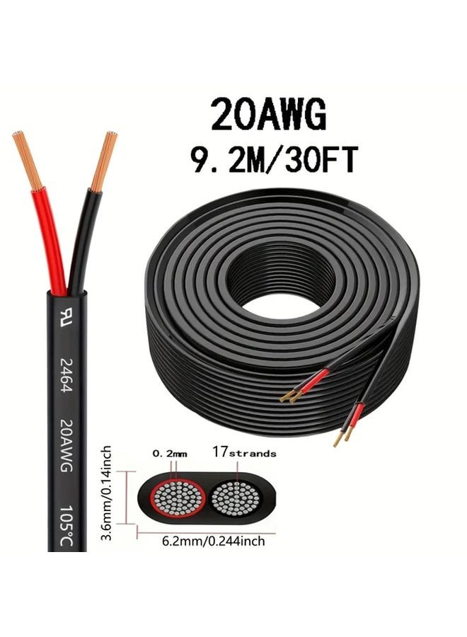 20AWG CCA Twin Core Copper Clad Aluminum Wire 362 2 Inch for LED Strip Lights Car Speakers - Image 1