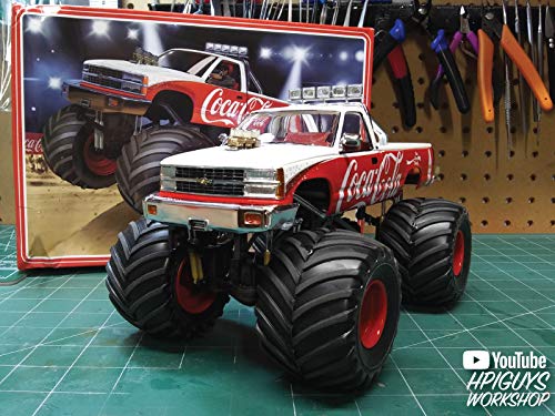 AMT Skill 2 Model Kit Chevrolet Silverado Monster Truck Coca-Cola 1/25 Scale Model - Image 5