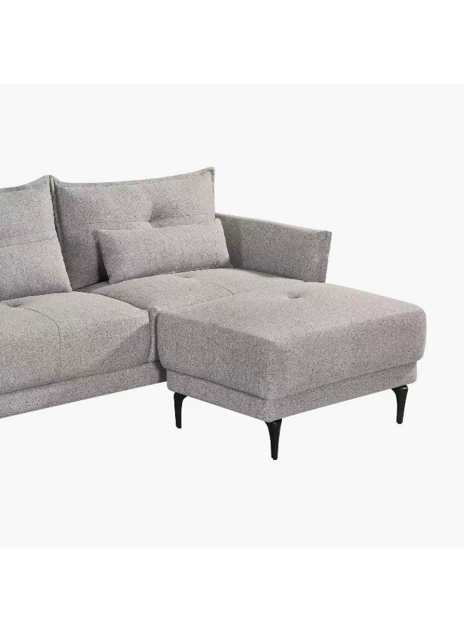 Home Box Soho 3-Seater Grey Fabric Sofa for Living Room - Image 5