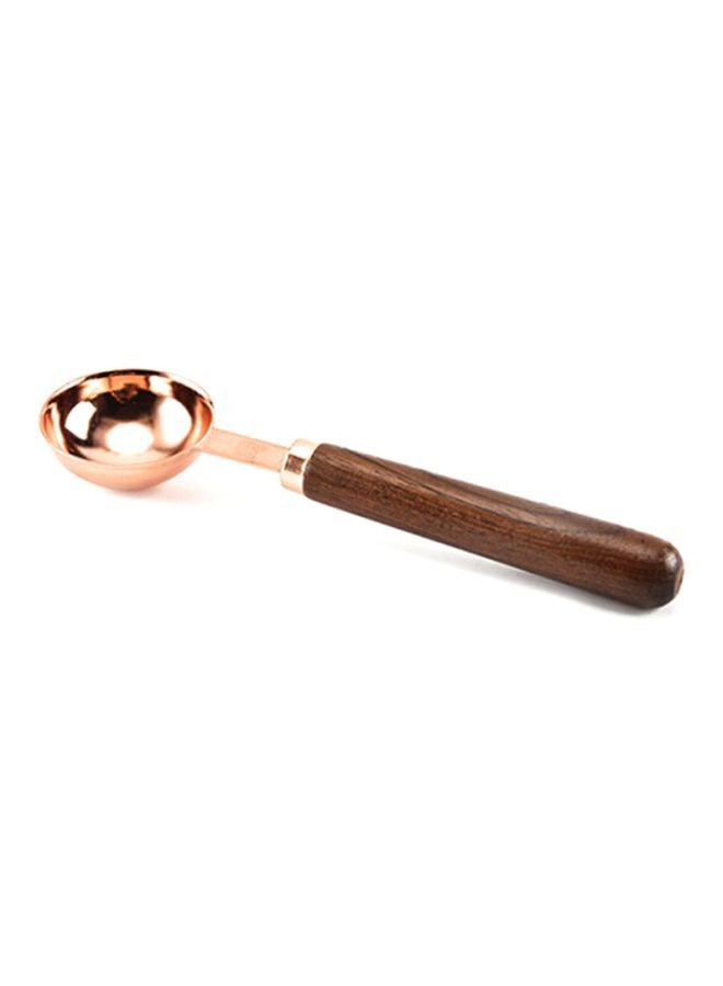 NIBEMINENT 4-Piece Stainless Steel Measuring Spoon Set Gold/Brown 15ml, 5ml , 2.5ml 1.25ml  - Image 3