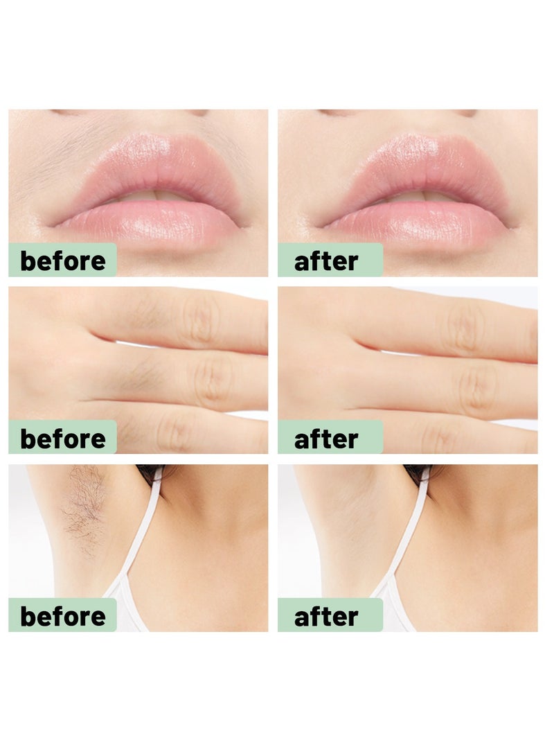 فانسكي 72 قطعة (4.5*9 * 72) شرائط شمع لإزالة الشعر سريعة وفعالة للوجه والحواجب والشفة العلوية والخدين لنزع الشعر طقم إزالة شعر سريع غير مؤلم مناسب لجميع أنواع البشرة - Image 3