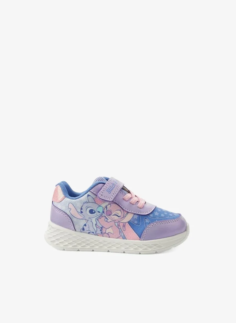Disney Girls Stitch and Angle Print Ankle Sneakers