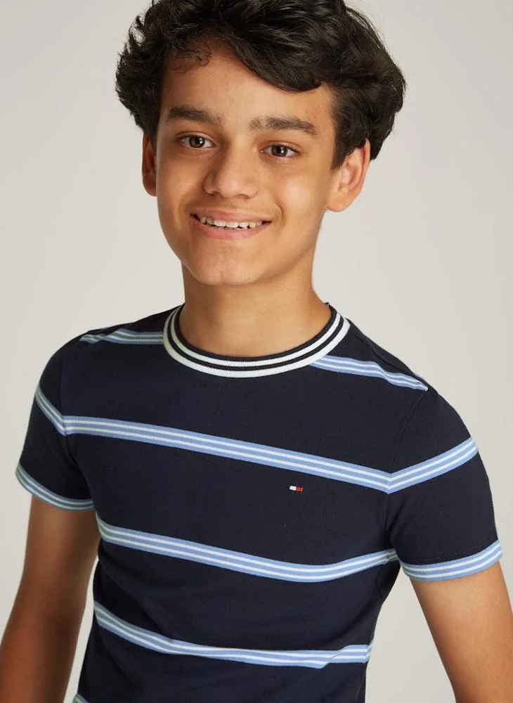 TOMMY HILFIGER Youth Monotype Stripe Regular T-Shirt