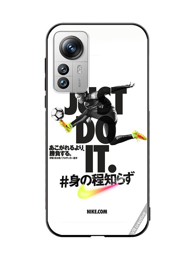 VR CREATIVE غطاء حماية لهاتف Xiaomi 12 Pro بتصميم Nike Just Do It متعدد الألوان - Image 1