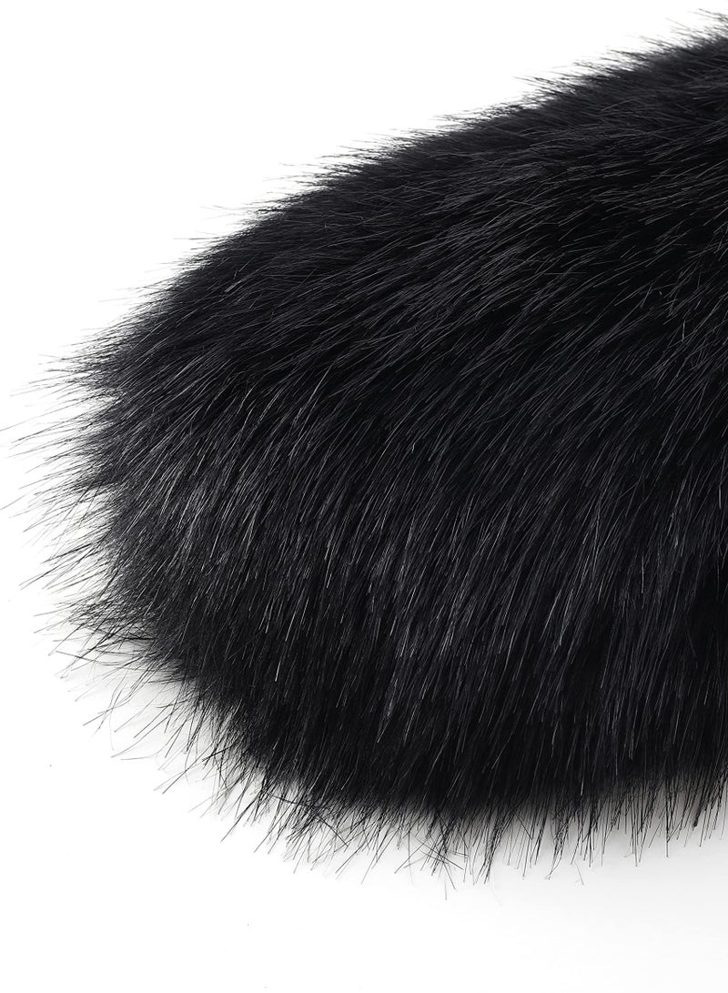 Elegant Women's Faux Fur Shawl for Winter Weddings & Parties - 1920s Inspired Cover-Up Accessories - Image 4