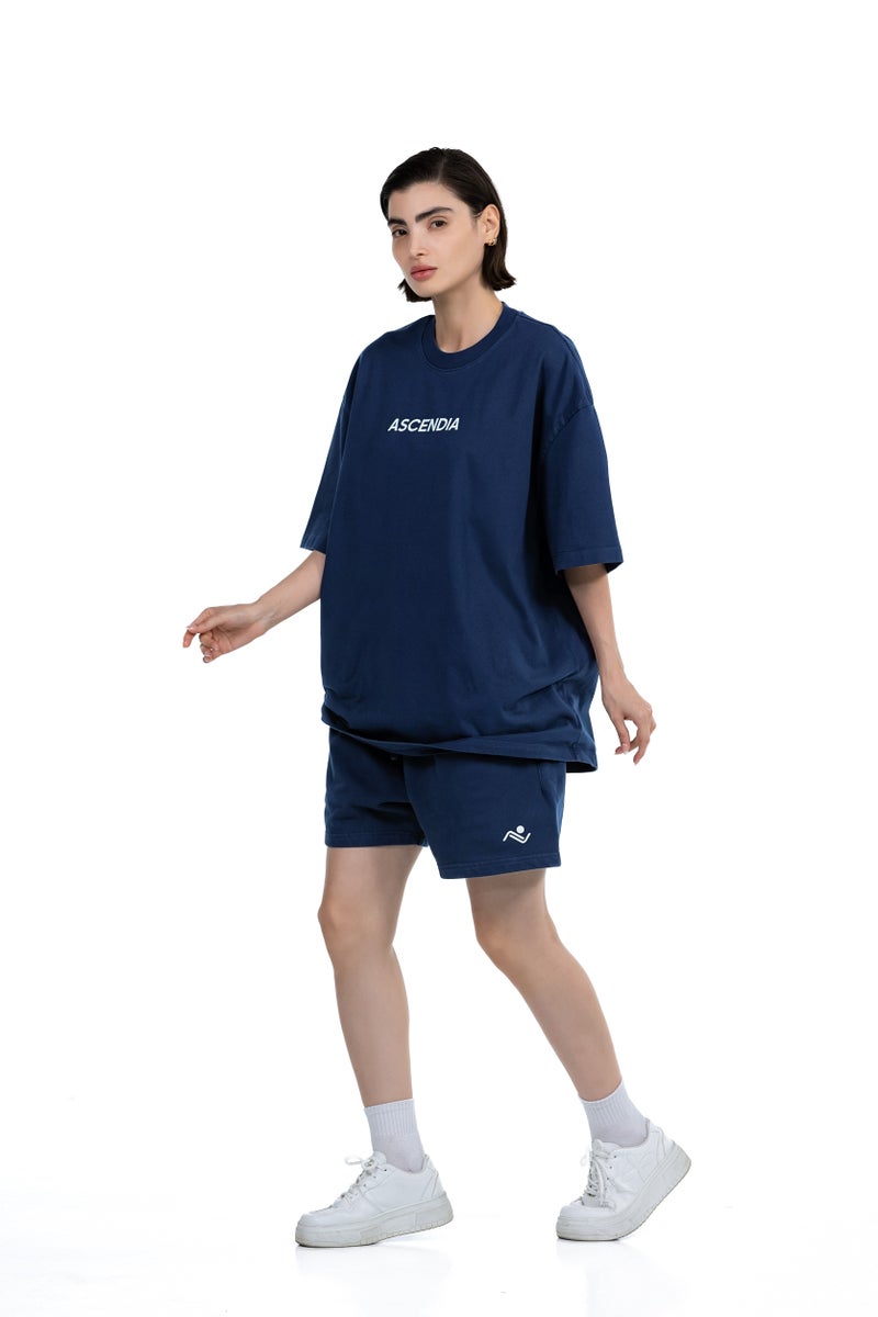Ascendia Oversized Cotton Tee and Shorts Set for Men and Women - Image 5