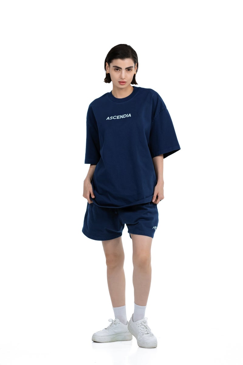 Ascendia Oversized Cotton Tee and Shorts Set for Men and Women - Image 3