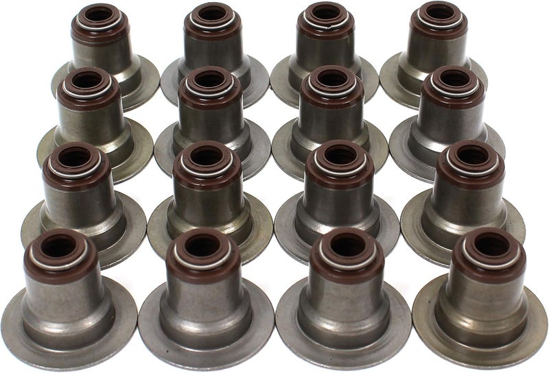 Cns Valve Stem Seal Set (16v) Compatible with 2001-16 GM V8 VORTEC 4.8L 5.3L 6.0L 6.2L Chevrolet Silverado GMC Savana Sierra Yukon Isuzu Ascender - Image 1
