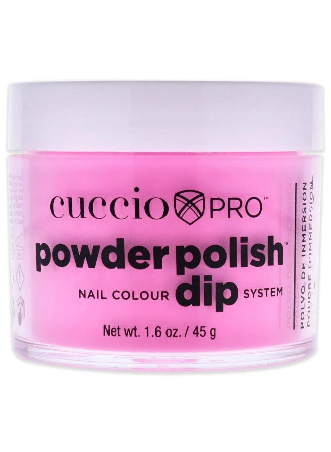 Cuccio Colour Powder Nail Polish - Lacquer For Manicures And Pedicures - Highly Pigmented Powder That Is Finely Milled - Durable Finish With A Flawless Rich Color - Dragon Fruit Sorbet - 1.6 Oz - Image 1