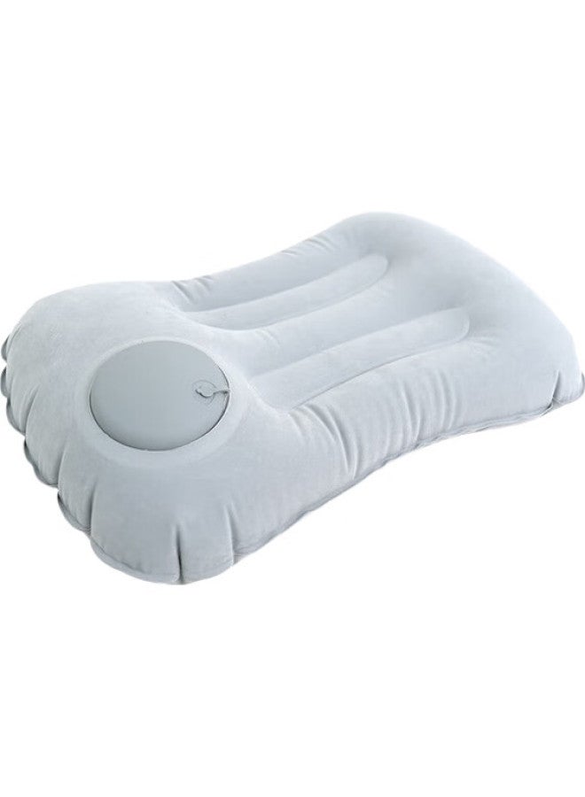 BeiJiLang Inflatable Outdoor Nap Pillow Travel Pillow Portable Lumbar Support Pillow Foldable Nap Pillow Headrest - Image 2