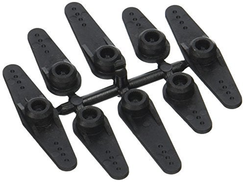 Du-Bro Super Strength Long Futaba Servo Arms, Includes Single and Double Arms, 8-Pack, Black - Image 2