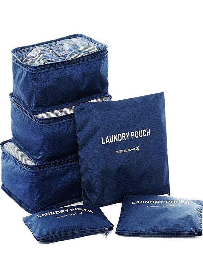 Coolkart Packing Cubes With Pouch & Toiletry Bag (Set of 6) (Navy_TRAVELCUBE_SET6) - Image 5