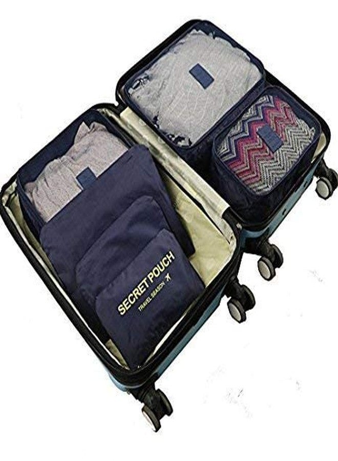 Coolkart Packing Cubes With Pouch & Toiletry Bag (Set of 6) (Navy_TRAVELCUBE_SET6) - Image 3