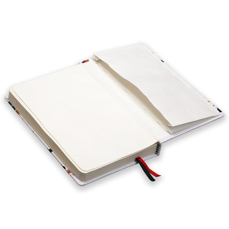 COI A5 Unruled Funky Notebook 192 Pages | 80 Gsm Paper | Natural Shade Journal | Elastic Band Closure - Image 3