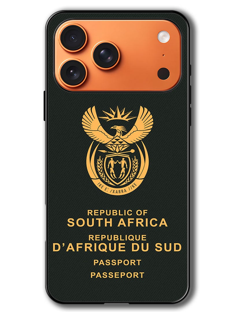 Theodor Case Compatible with Apple iPhone 17 Pro 6.3 Inch Protection Shockproof Bumper Cover South Africa Passport - Image 1