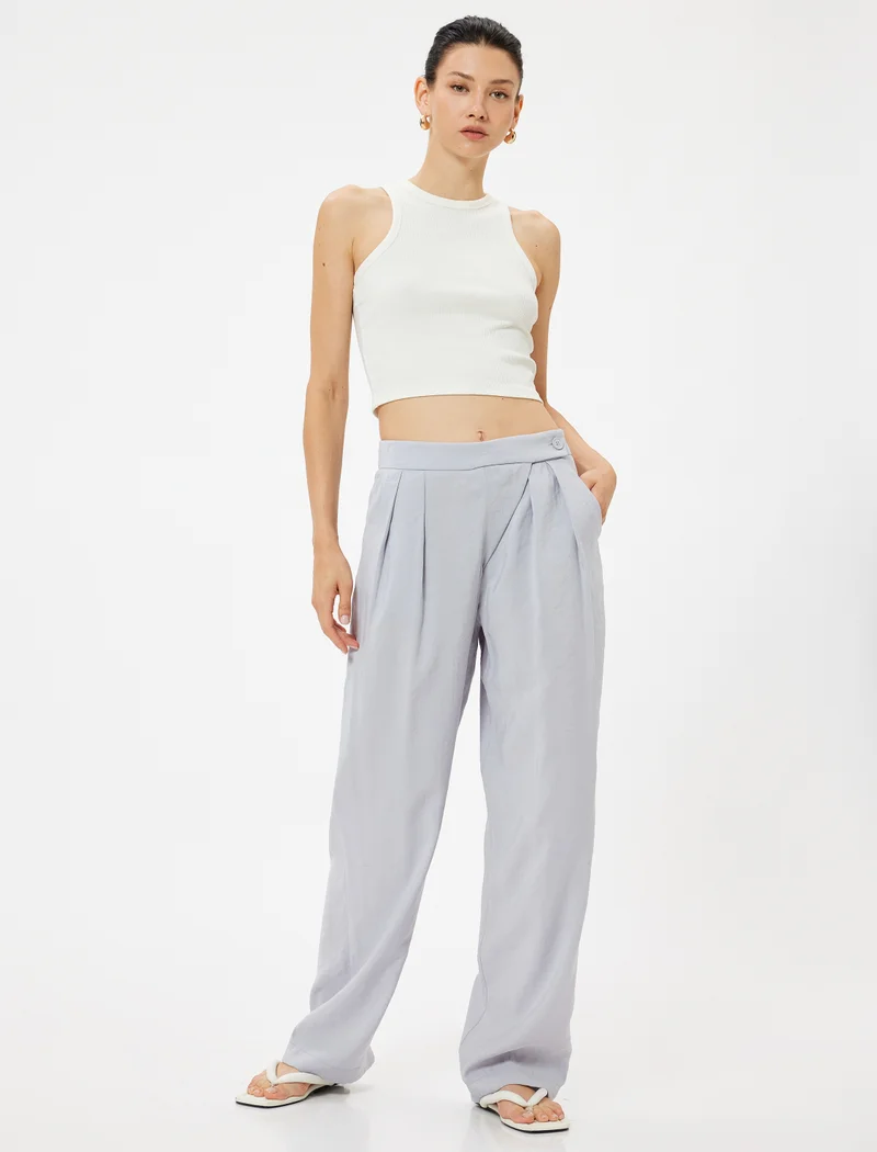 كوتون Modal Wide Leg Pants