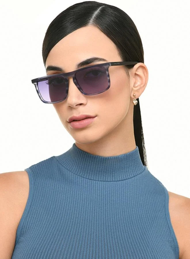 جون جاكوبس نظارات شمسية مستقطبة مستطيلة أنيقة وفاخرة من جون جاكوبس، رمادي داكن - أزرق، حماية كاملة من الأشعة فوق البنفسجية ، للجنسين، متوسطة