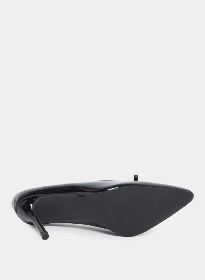 Styli Styli Black Patent Pointed Toe Pumps
