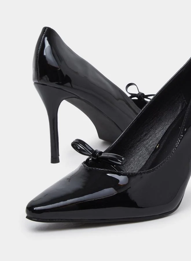 Styli Styli Black Patent Pointed Toe Pumps