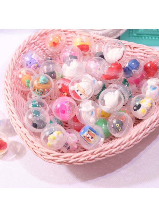 45mm Transparent Gashapon Toy Egg Party Sanrio Cartoon Doll One Yuan Two Yuan Gashapon Machine Toy Wholesale-Color:32mm Pen Cap Gashapon Mixed Hair - Image 1