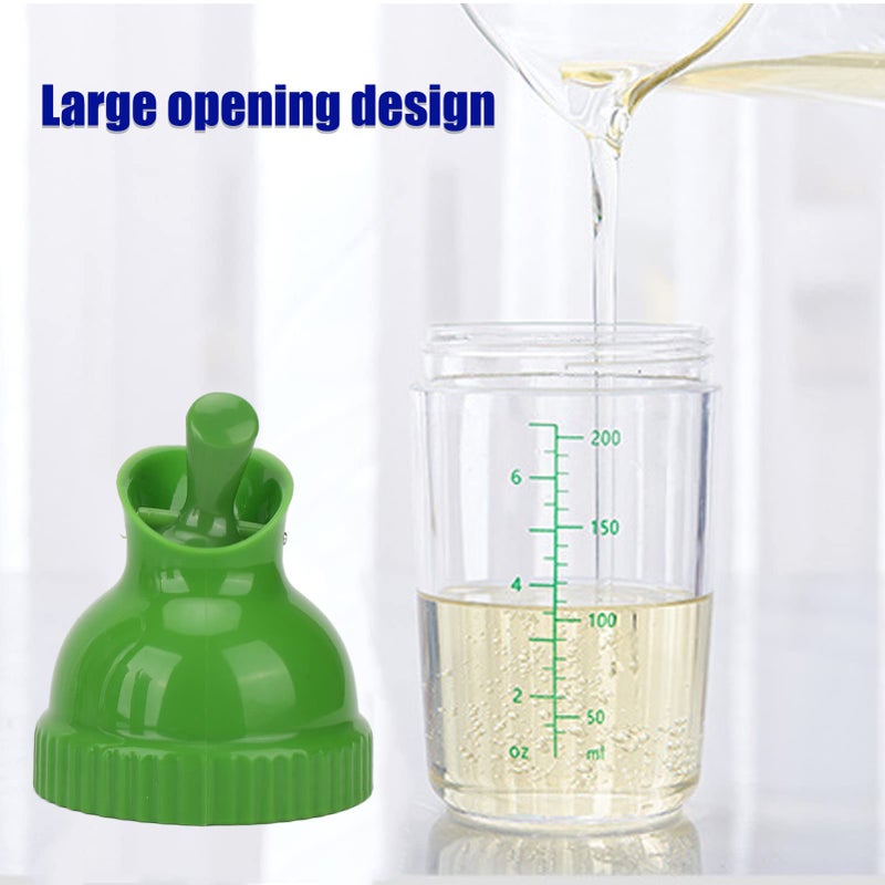 GLOGLOW 200ML Salad Dressing Shaker Container, Salad Dressing Mixer Shaker Bottle with Dripless Pour Lid for Salad Dressings Oil Vinegar Soy Sauce (Green) - Image 5