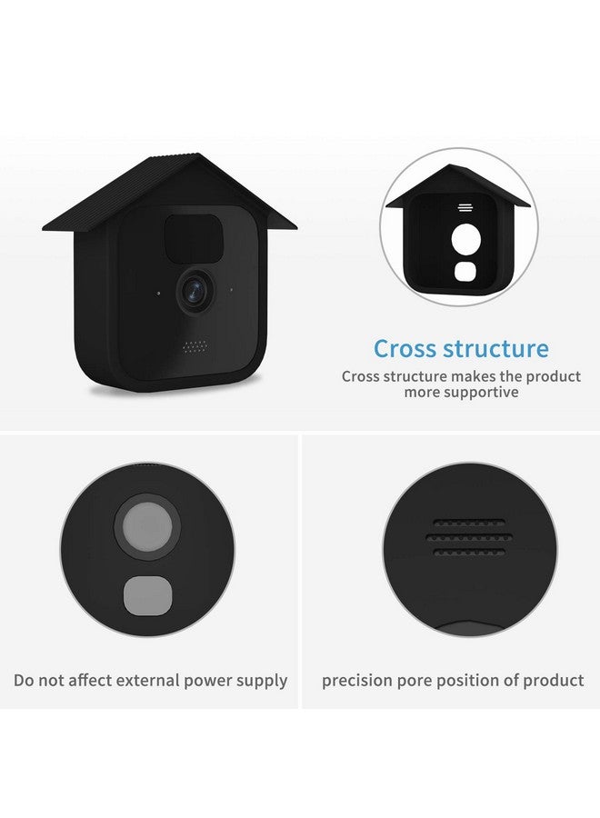 HOLACA Blink Outdoor Camera Coverbirdhouse Case For New Blink Outdoor Security Cameraholaca Silicone Skin For Blink Camera Antiscratch Protective Cover For Full Protection (2 Pack Black) - Image 4