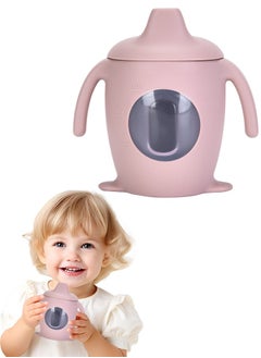 Super ZYouth Baby Silicone Sippy Cup, Baby Training Cup with Handles, Lid and Straw, Baby Snacks Cups, Spill Proof and Non-Slip Sippy Cup for 6-12 Months Babies, 150ml  - Image 1