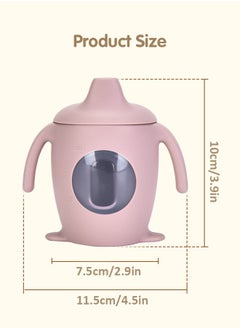 Super ZYouth Baby Silicone Sippy Cup, Baby Training Cup with Handles, Lid and Straw, Baby Snacks Cups, Spill Proof and Non-Slip Sippy Cup for 6-12 Months Babies, 150ml  - Image 2
