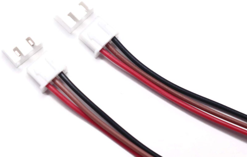 Electronicspices Electronic Spices 3 pin Male and Female Cable Micro Male and Female Connector Plug with Silicone 10INCH Wire - PAIR OF 5 - Image 1