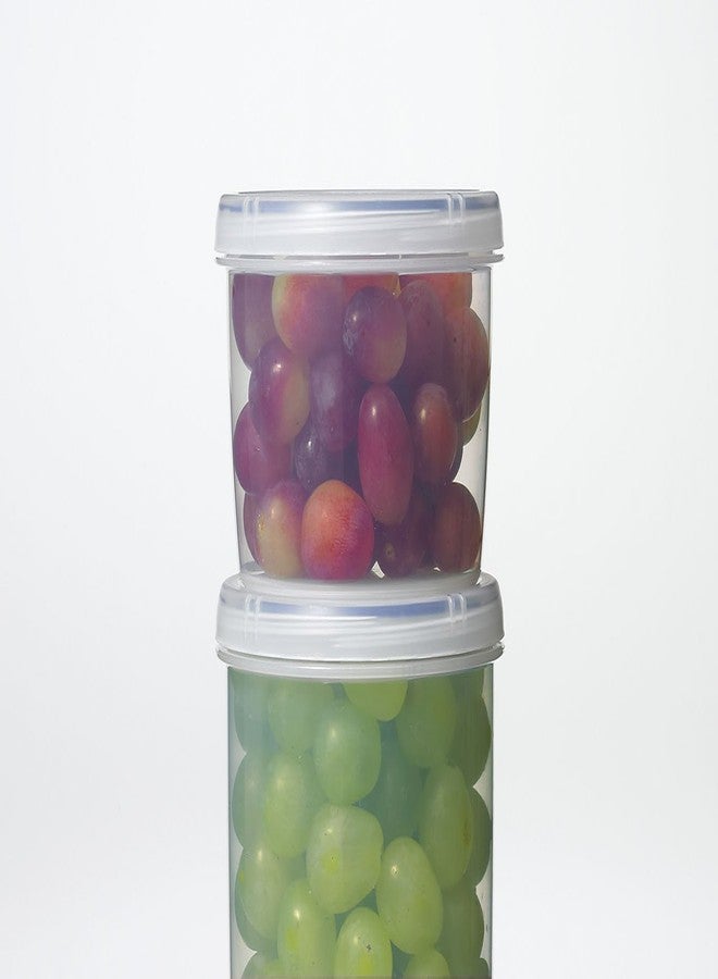Lustroware Airtight Food Storage Container with Screw Top Lid, Measurement Marks, BPA-Free, Microwave & Dishwasher Safe Canister, Kitchen Pantry, Refrigerator Organizer (25.5 oz, 750ml) - Image 5