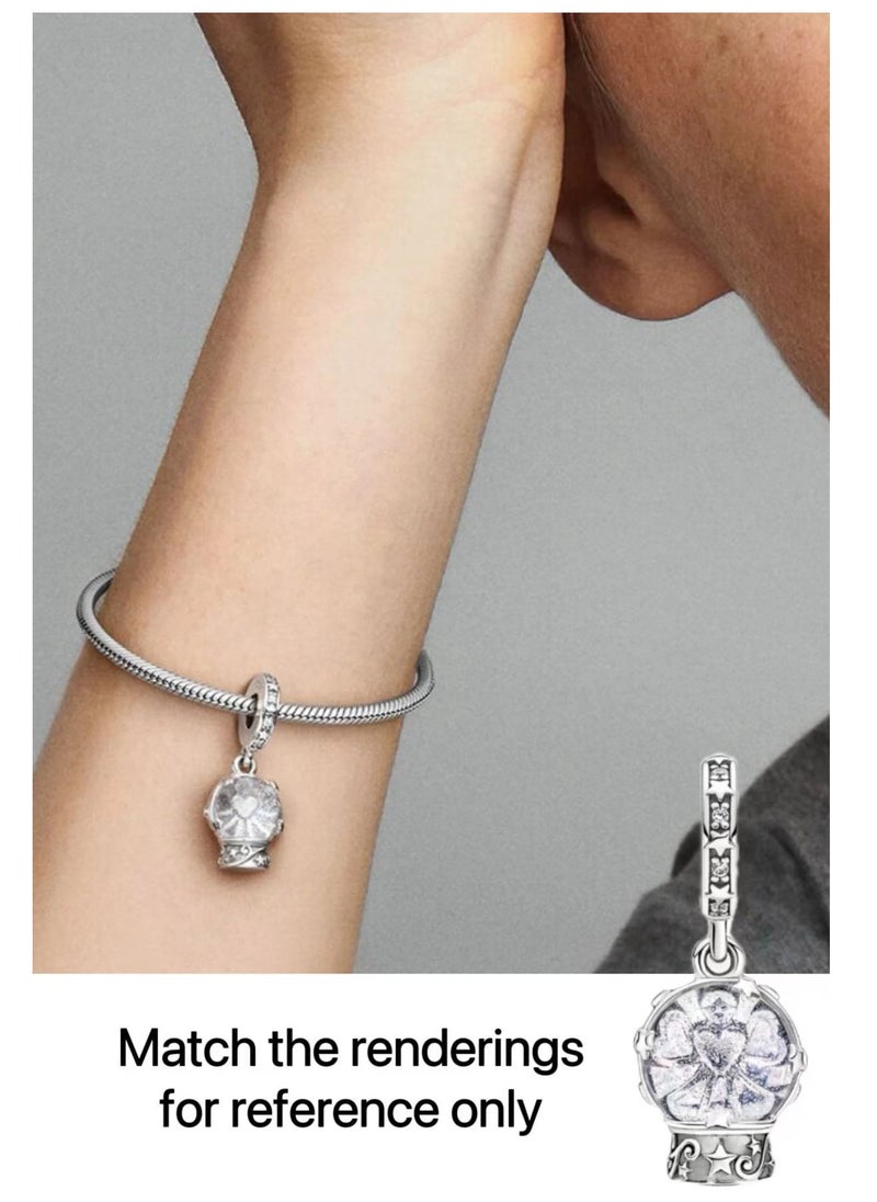 Pandora Violet PANDORA Jewelry Zirconia Dangle Charm in Sterling Silver DIY Charms Jewelry Gift for Women Girls  - Image 1