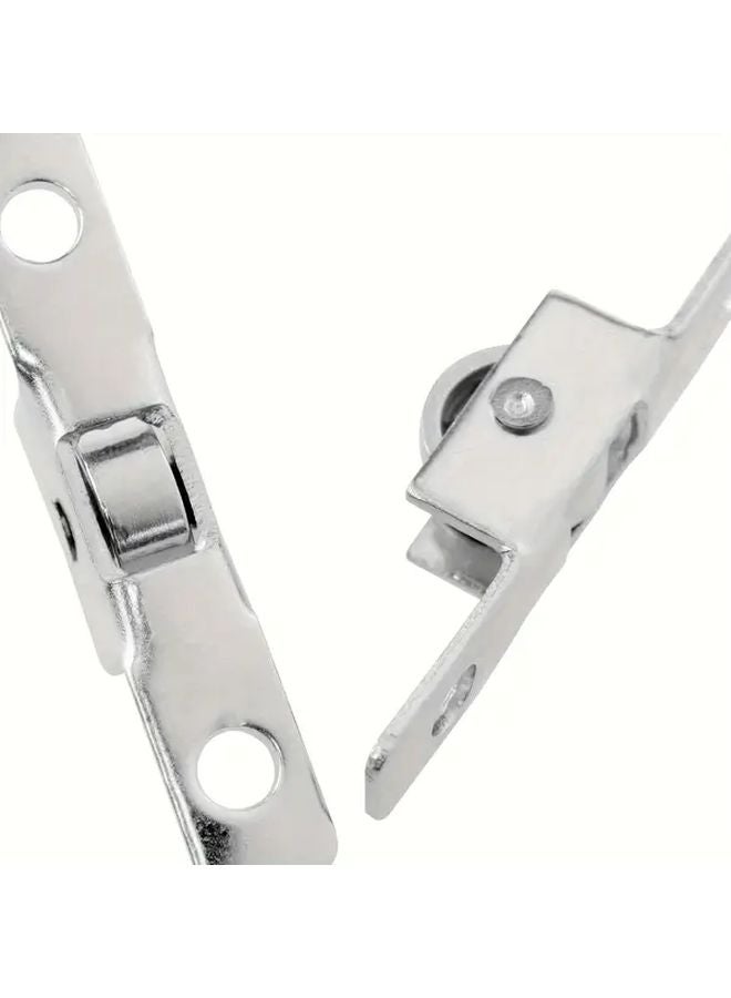 8 قطع عجلات معدنية منزلقة للنوافذ مع حوامل تركيب 3.5 بوصة للأبواب والخزائن - Image 5