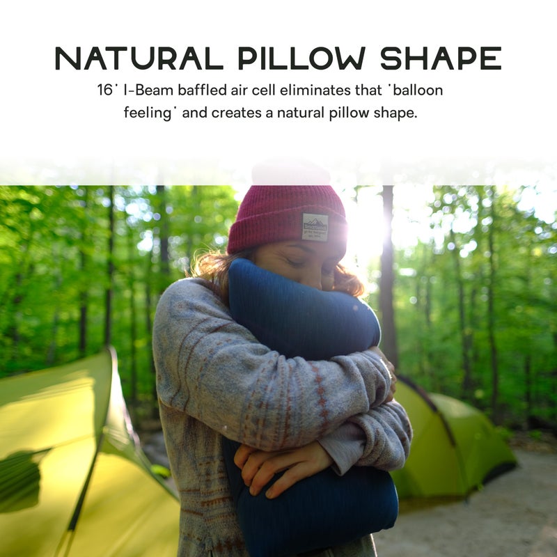 NEMO Fillo King Pillow | Inflatable Pillow for Travel, Backpacking, and Camping - One Size - Abyss - Image 3