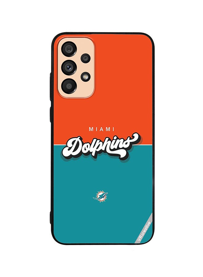 VR CREATIVE Protective Case Cover For Samsung Galaxy A72 Dolphins Design Multicolour - Image 1