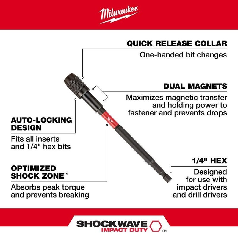 MILWAUKEE ELECTRIC TOOLS 48-32-4533 Locking Bt Holder 12 In - Image 3