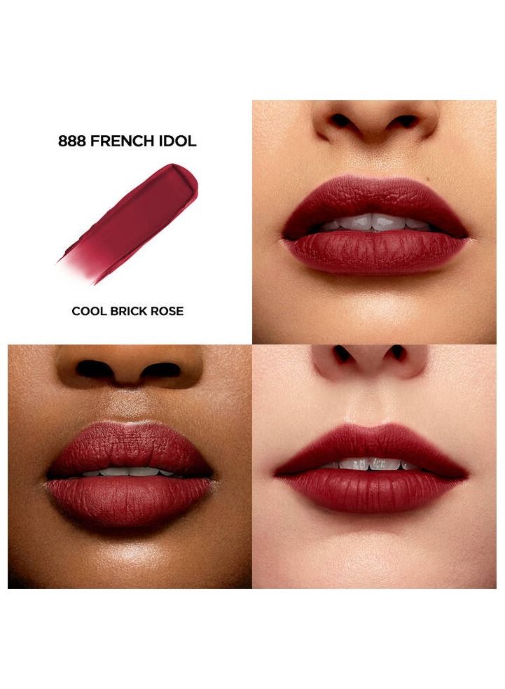 Lancome Paris L'Absolu Rouge Intimatte Lipstick 888 French Idol 3.4 g - Image 3