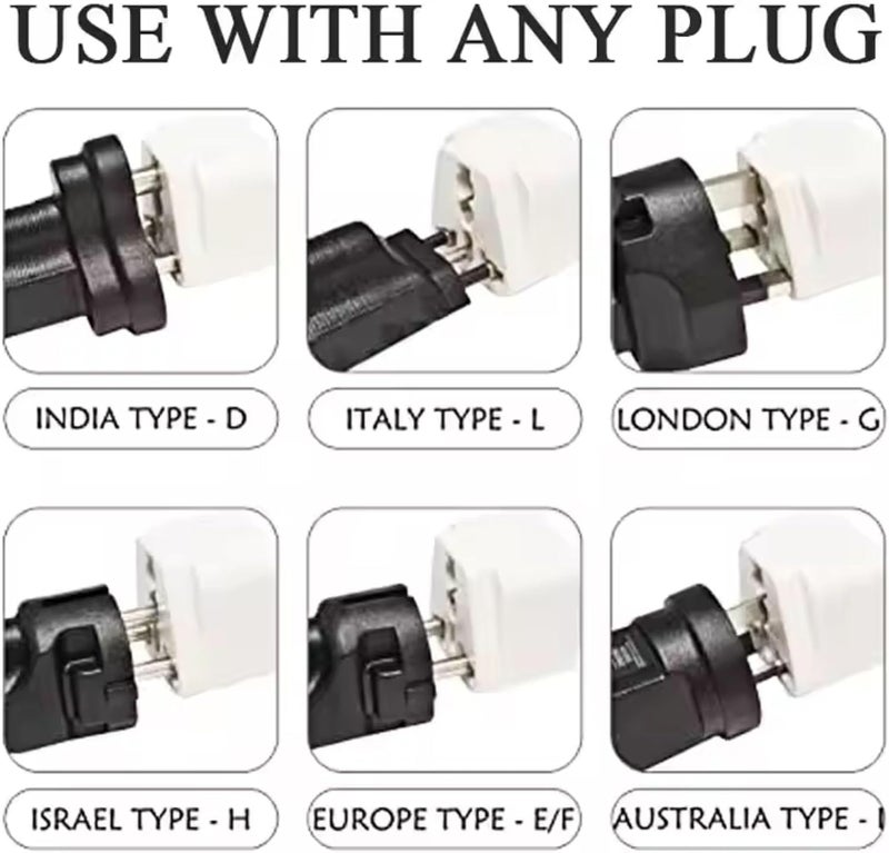 Gadget Wagon Economy Series Australia India Power Converter Adapter 3 pin - Pack of 3 - Image 2