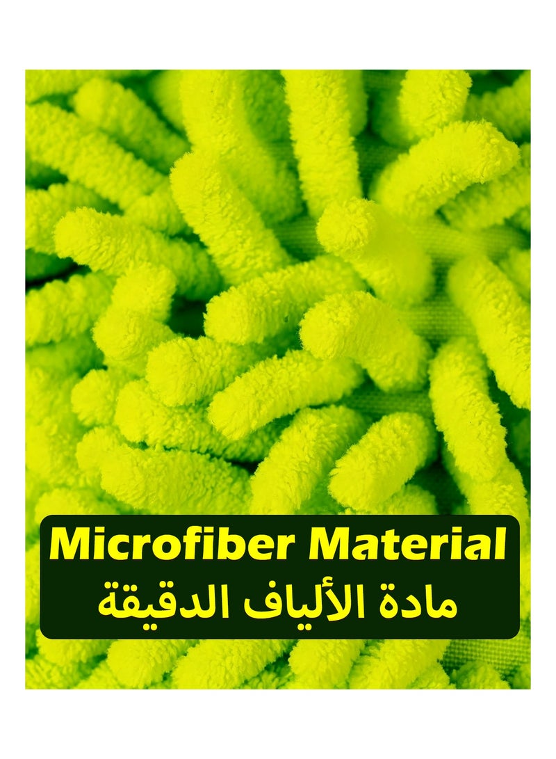 5 Pack Microfiber Car Washing Mitt, Lint Free Chenille Car Wash Gloves, Super Absorbent Scratch-Free Cleaning Mitt for Cars, SUVs, Trucks & Household Cleaning - Image 3