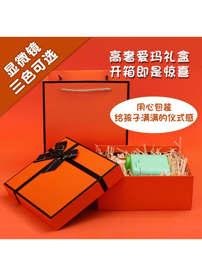 Children's Microscope Scientific Experiment Handheld Dv Telescope Elementary School Students Available Birthday Gift Educational Toys