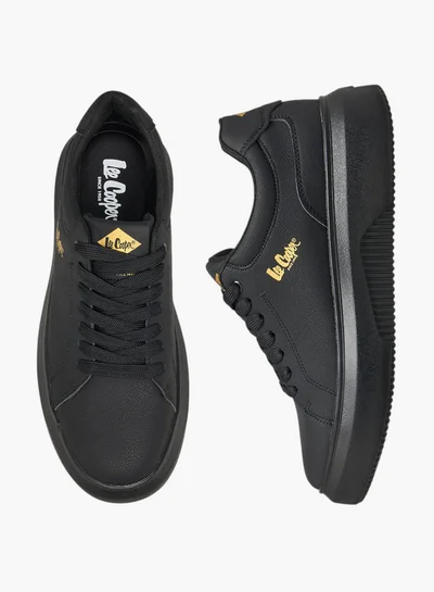 لي كوبر Men's Solid Lace-Up Sneakers
