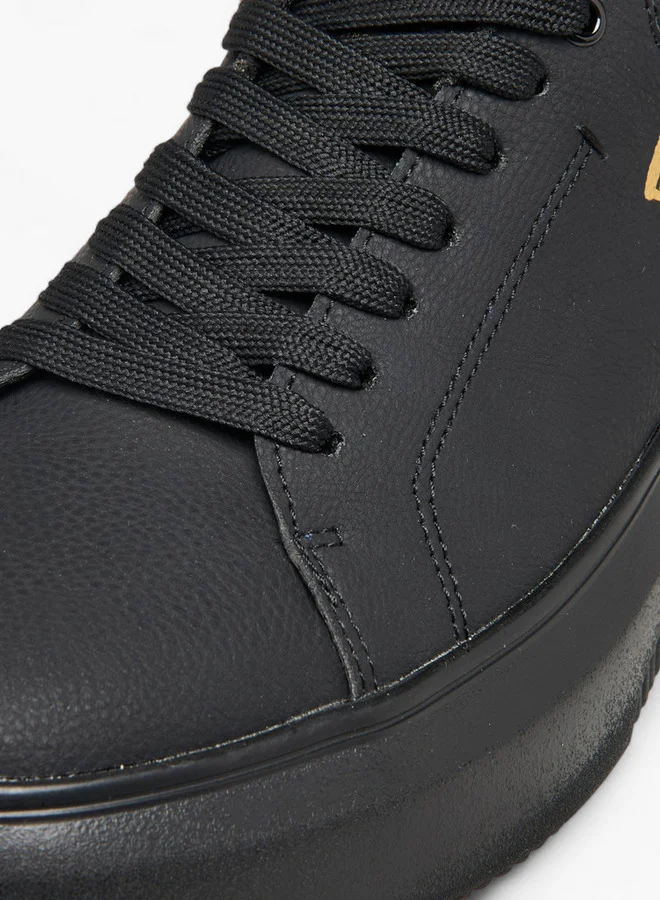 لي كوبر Men's Solid Lace-Up Sneakers