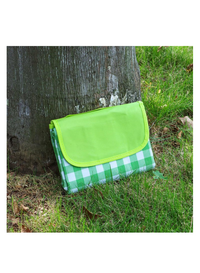 ECVV بطانية تخييم ECVV: متينة ومقاومة للماء وقابلة للطي - 190 × 200 سم للسفر والنزهات ومغامرات التخييم (أخضر) - Image 4