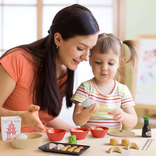 Lollipop Dumpling Palace Chinese Food Playset for Kids 34Piece Set for Toddlers 3 Gourmet Play Kitchen with Realistic Food Items for Creative Play and Learning - Image 5